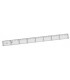 REGLA PLANA TRANSPARENTE EN PLASTICO INYECTADO GRADUADO Y BISELADO 40 CM. FAIBO 41140