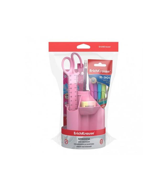 ORGANIZADOR DE ESCRITORIO MINI DESK, PASTEL, ROSA ERICH KRAUSE 53231
