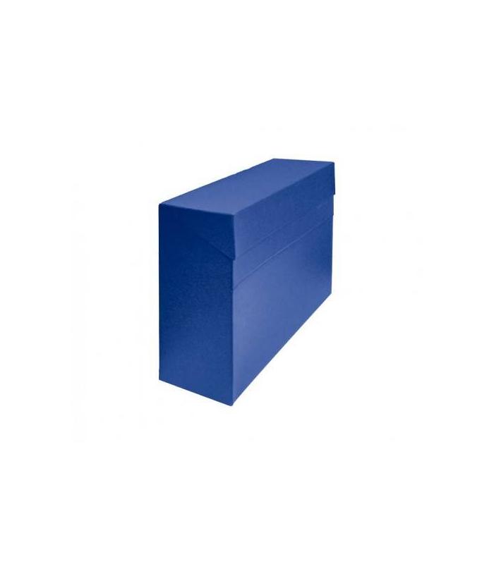 CAJA TRANSFERENCIA A4 CARTON FORRADO EN GELTEX (35X25,5X 11 CM) AZUL MARIOLA 1675AZ