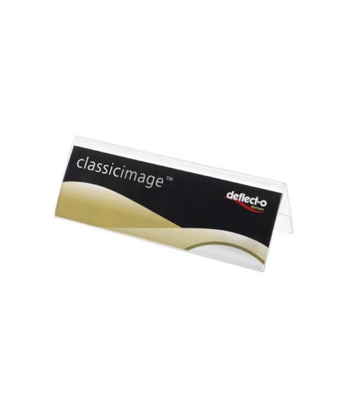 PORTANOMBRES DE SOBREMESA 21X8 CM. TRANSPARENTE DEFLECTO 48701