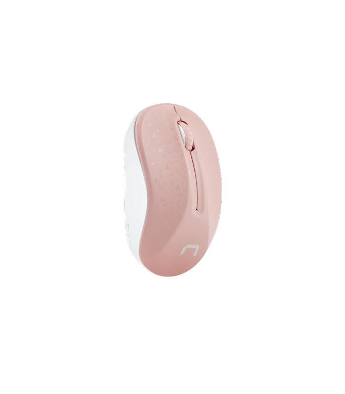 RATON NATEC TOUCAN WIRELESS 1600 DPI OPTICO ROSA-BLANCO