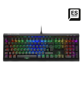 TECLADO GAMING SHARKOON SGK60 MECANICO RGB BROWN SWITCH
