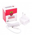 Raspberry Alimentador Oficial Para Pi 4 - USB-C - 5V - 3A - 15W - Blanco