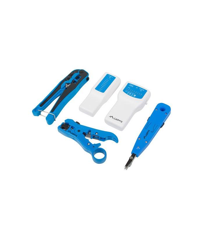 SET HERRAMIENTAS LANBERG NETWORK UNIVERSAL Y CABLE TESTER