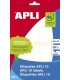 APLI 01643 etiqueta autoadhesiva Rectngulo Permanente Blanco 100 pieza(s)